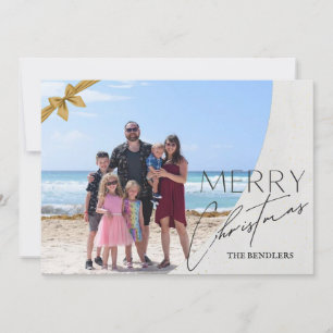Festividades Cartão de Natal de Foto da Família de Arcos Dourad