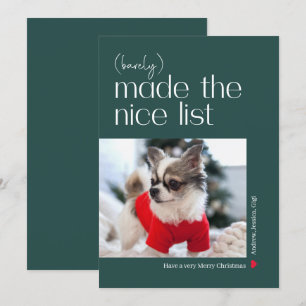 Festividades Cartão de Natal de Foto de Férias de Cor Editável 