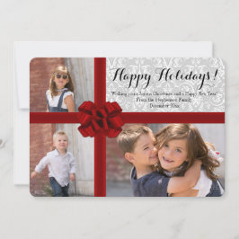 Festividades Cartão de Natal de Foto do Grande Arco Vermelho 3