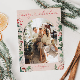 Festividades Cartão de Natal de Foto para Casal Simples 1 Famíl