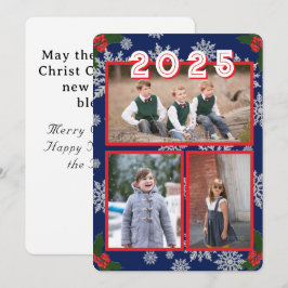 Festividades Cartão de Natal de Foto para Neve de Natal