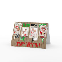 Cartão de Natal de Foto Russo do País