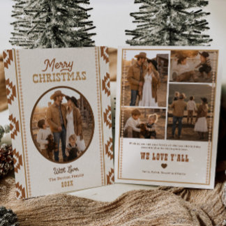 Festividades Cartão de Natal de Foto Western | Impresso ou Digi