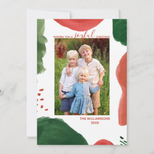 Festividades Cartão de Natal de Fotografia em Água Moderna