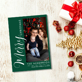 Festividades Cartão de Natal de Fotos Moderno e Elegante |Feliz