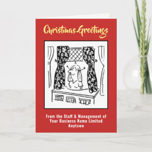 Festividades Cartão de Natal de Furnisharia Haberdashery ou Sof