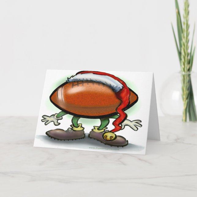 Festividades Cartão de Natal de Futebol (Frente)