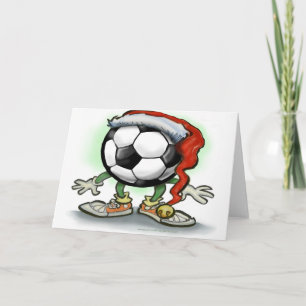Festividades Cartão de Natal de Futebol