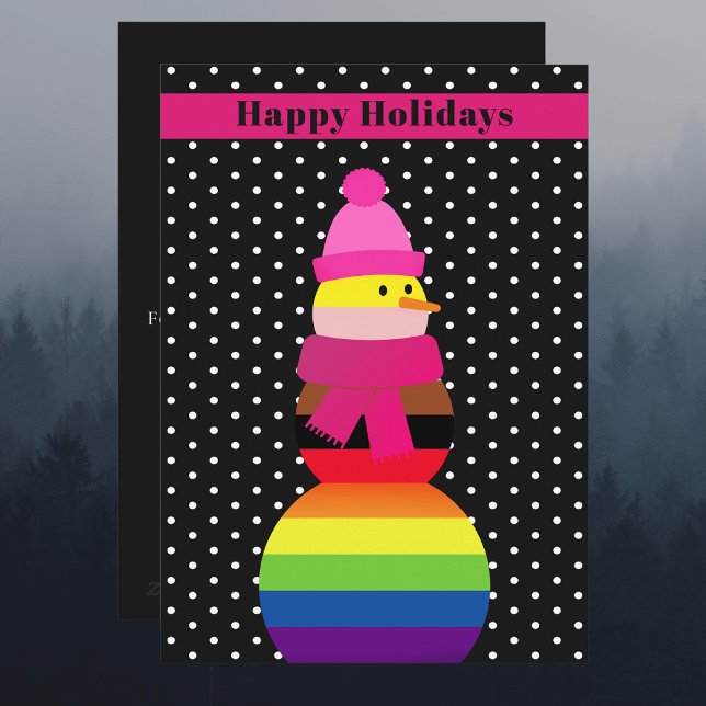 Festividades Cartão de natal de gay de Lgbtq (Criador carregado)
