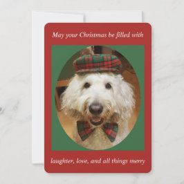 Festividades Cartão de Natal de Goldendoodle