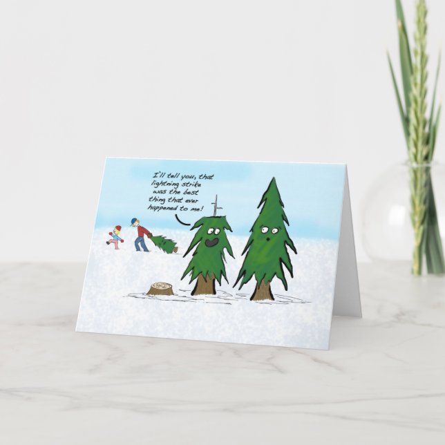 Festividades Cartão de Natal de Greve de Iluminação (Frente)