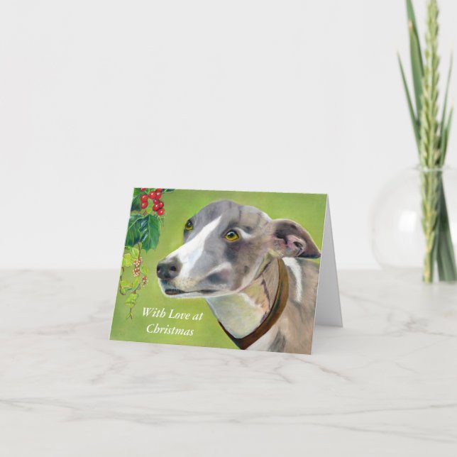 Festividades Cartão de Natal de Greyhound (a403) (Frente)