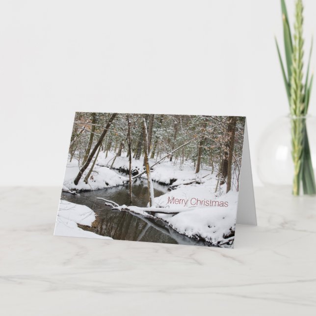 Festividades Cartão de Natal de inverno (Frente)