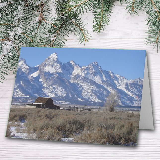 Festividades Cartão de Natal de inverno Teton (Criador carregado)