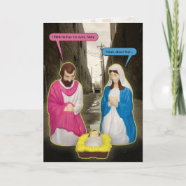 Festividades Cartão de Natal de Jesus do bebê do contentor