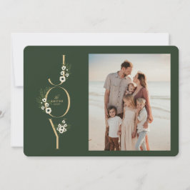 Festividades Cartão de Natal de Joia Botânica