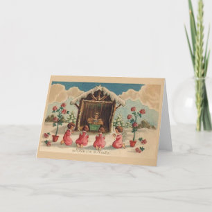 Festividades Cartão de Natal de Joyeux Noel do francês do