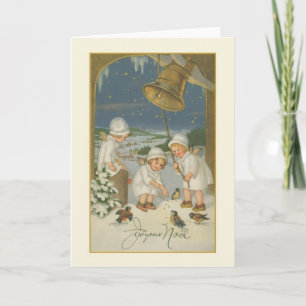 Festividades Cartão de Natal de Joyeux Noël do francês do