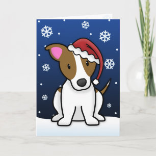 Festividades Cartão de Natal de Kawaii Jack Russell Terrier