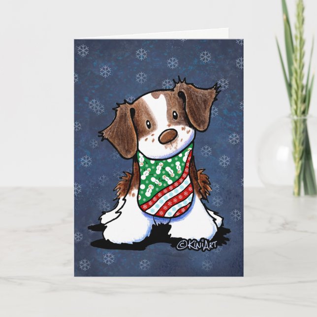 Festividades Cartão de Natal de KiniArt Brittany (Frente)