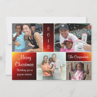 Festividades Cartão de Natal de Leitura com Gradiente de 4 Foto