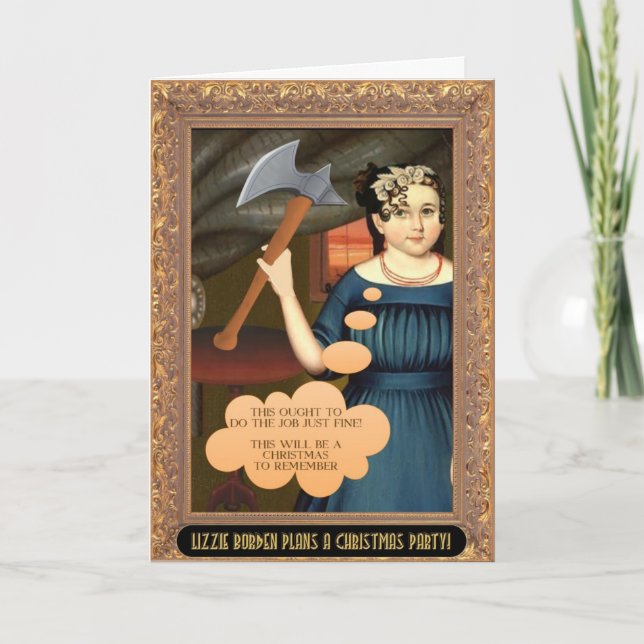 Festividades Cartão de Natal de Lizzie Borden (história (Frente)