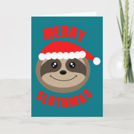 Festividades Cartão de Natal de Lúth Slothmas feliz