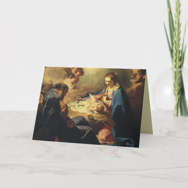 Festividades Cartão de Natal de Madonna do Victorian (Frente)