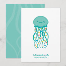 Cartão de Natal de medusa