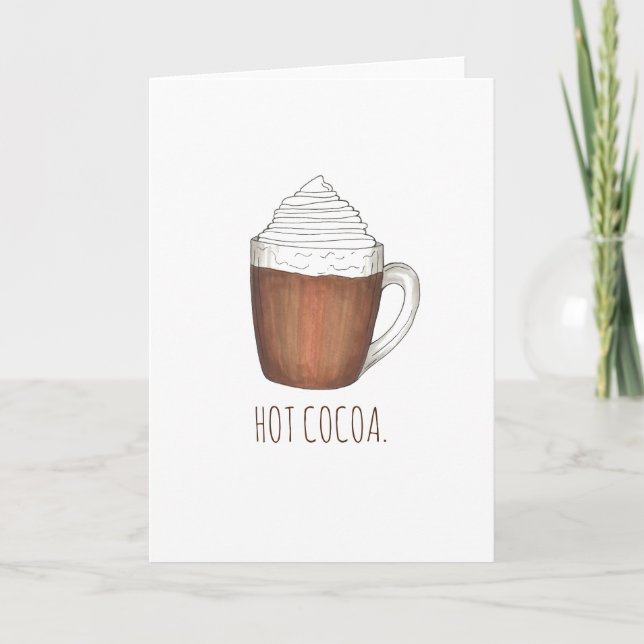 Festividades Cartão de Natal de Natal de Natal de chocolate que (Frente)