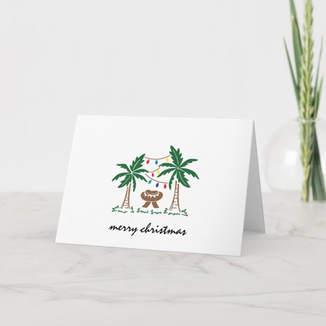 Festividades Cartão de Natal de Natal de Natal de Natal de Prai (Frente)