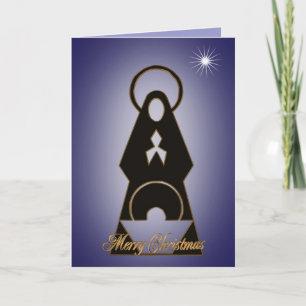 Festividades Cartão de Natal de Natal Moderno design azul
