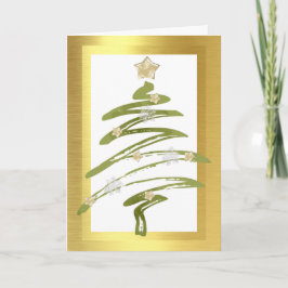 Festividades Cartão de Natal de Negócios Corporativo com T Nata