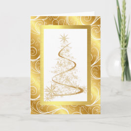 Festividades Cartão de Natal de Negócios Corporativo com T Nata