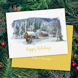 Festividades Cartão de Natal de Negócios para Férias Felizes de