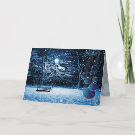 Festividades Cartão de Natal de Neve