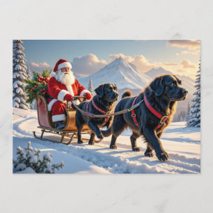 Festividades Cartão de Natal de Newfoundlander
