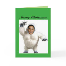 Cartão de Natal de Obama-Nable Snowman