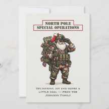 Cartão de Natal de Operações Especiais do Polo Nor