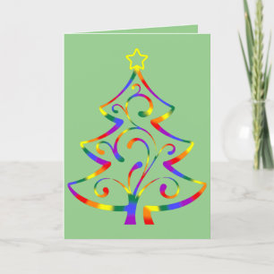 Festividades Cartão de Natal de Orgulho LGBT+