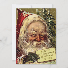 Festividades Cartão de Natal de Papais noeis de Vintage assusta