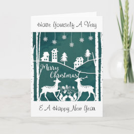 Festividades Cartão de Natal De Papercut