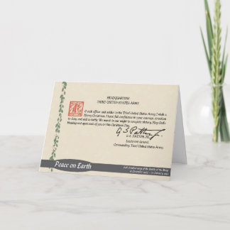 Festividades Cartão de Natal de Patton