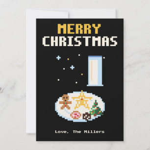 Festividades Cartão de Natal de Pixel Art para Cookies para o P