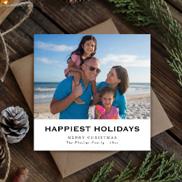 Festividades Cartão de Natal de Praia da Família de Feriados Ma