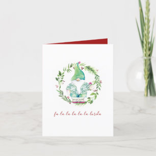 Festividades Cartão de Natal de Praia de Watercolor