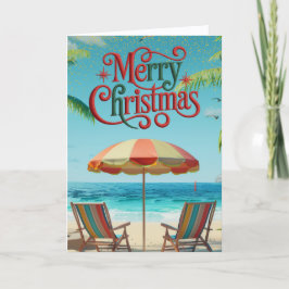 Festividades Cartão de Natal de Praia Tropical