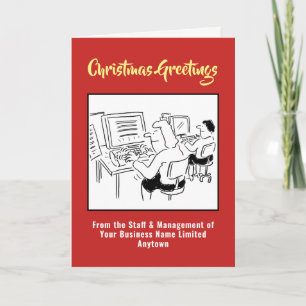 Festividades Cartão de Natal de Processamento de Texto ou Entra