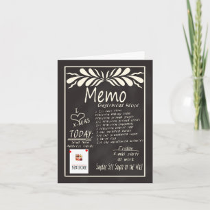 Festividades Cartão de Natal de Quadro de Chalkboard de Novo En