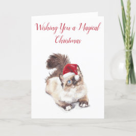 Festividades Cartão de Natal de Ragdoll pelo artista GV Hemming